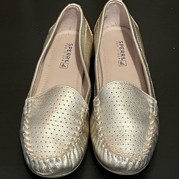 Sperry Top Sider Women's Georgia Loafers Metallic Gold - Picture 2 of 14